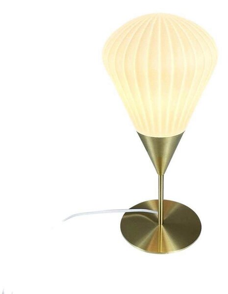 Lampă de masă Dyberg Larsen, Auriu / Alamă, Camera de zi, Sticlă