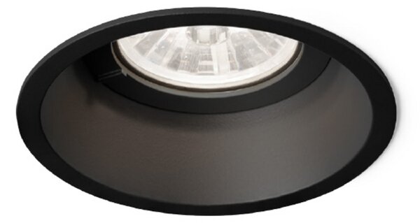 Wever & Ducré Lighting WEVER & DUCRÉ Deep 1.0 Lampă de încastrat 2,700K negru, Negru, Camera de zi / sufragerie, Metal, Modern, Corpuri de iluminat încastrate rotunde