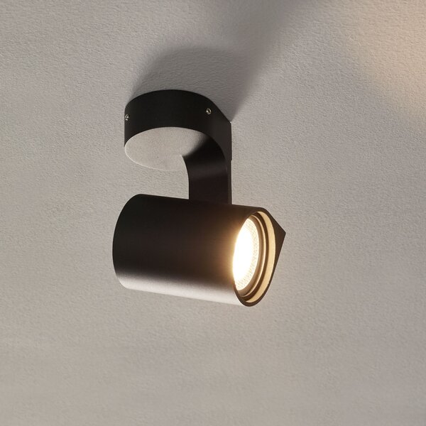 Wever & Ducré Lighting WEVER & DUCRÉ Sqube 1.0 PAR16 spot de plafon negru, reglabil, Negru, Camera de zi / sufragerie, Metal, Modern