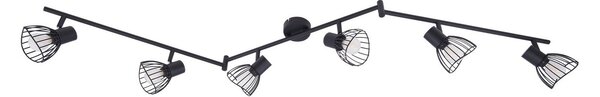 Plafoniere Lindby, Piena, reglabil, Negru, Sala de mese, Metal, Modern