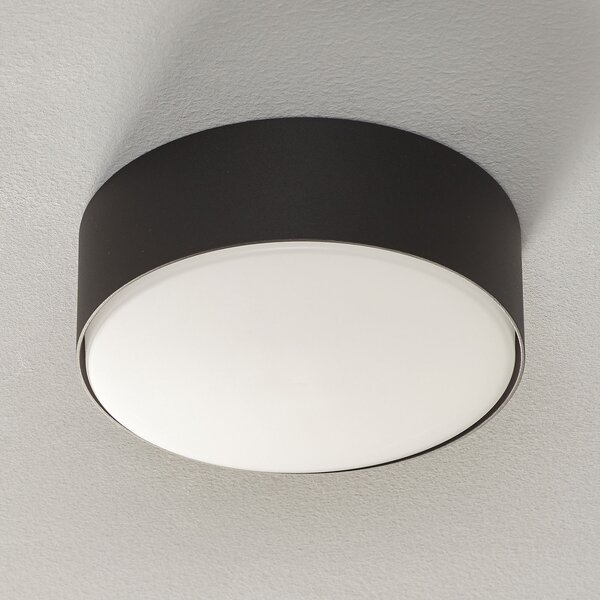 Wever & Ducré Lighting WEVER DUCRÉ Roby IP44 plafon 2,700K 16 cm negru, reglabil, Negru, Camera de zi / sufragerie, Plastic, Modern