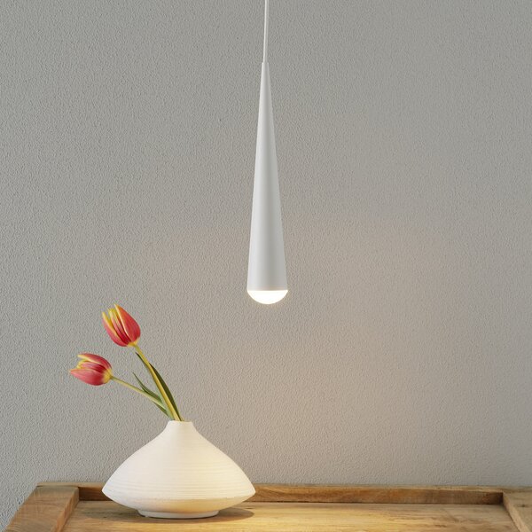 Wever & Ducré Lighting WEVER DUCRÉ Cone lampă suspendată LED alb, reglabil, Alb, Camera de zi / sufragerie, Metal, Modern