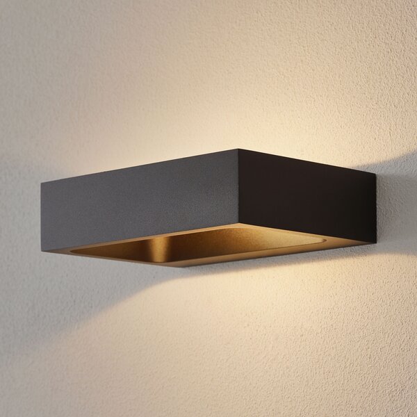 Wever & Ducré Lighting WEVER & DUCRÉ Bento 1.3 Aplică de perete cu LED negru, reglabil, Negru, Camera de zi / sufragerie, Metal, Modern