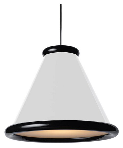 Belle Lustră Pendul Ø36 Glossy White/Glossy Black