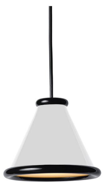 Belle Lustră Pendul Ø15 Glossy White/Glossy Black