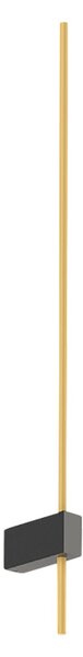 Wever & Ducré Lighting WEVER DUCRÉ Finlin 1.0 aplică negru/auriu 2.700K, reglabil, Auriu / Alamă, Camera de zi / sufragerie, Metal, Modern