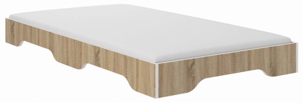 Pat pentru copii SIMPI 140 × 70 cm cu decor stejar sonoma