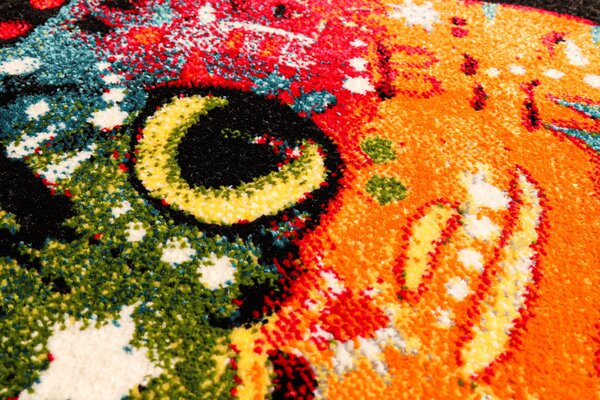 Covor Model Pisica 11011 180, Dreptunghiular, Multicolor Multicolor, Dreptunghi, 80x150