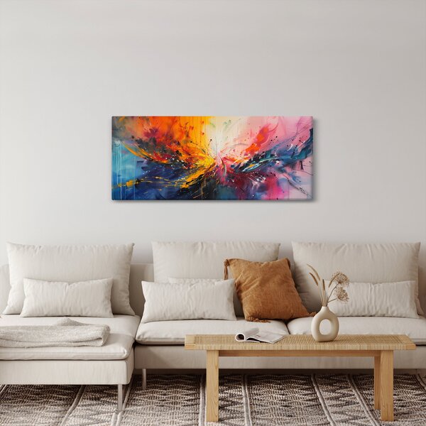 Tablou - Abstracție de culoare (120x50 cm)