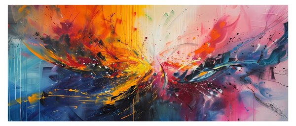 Tablou - Abstracție de culoare (120x50 cm)