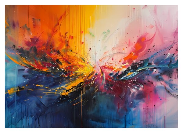 Tablou - Abstracție de culoare (70x50 cm)