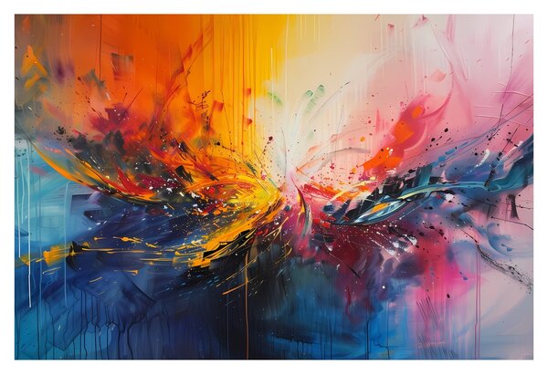 Tablou - Abstracție de culoare (90x60 cm)