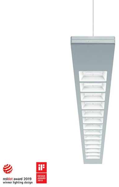 Zumtobel Claris evolution silver 3.000 K 128 cm, reglabil, Metalic, Studiu / Birou, Metal