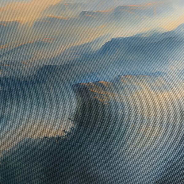 Tablou - Peisaj montan pictat (90x60 cm)