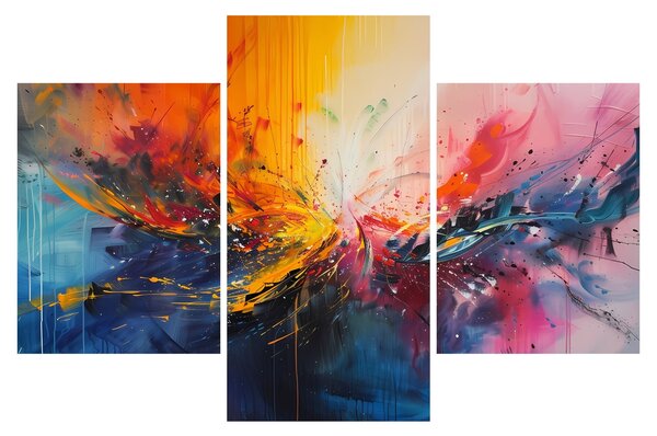 Tablou - Abstracție de culoare (90x60 cm)