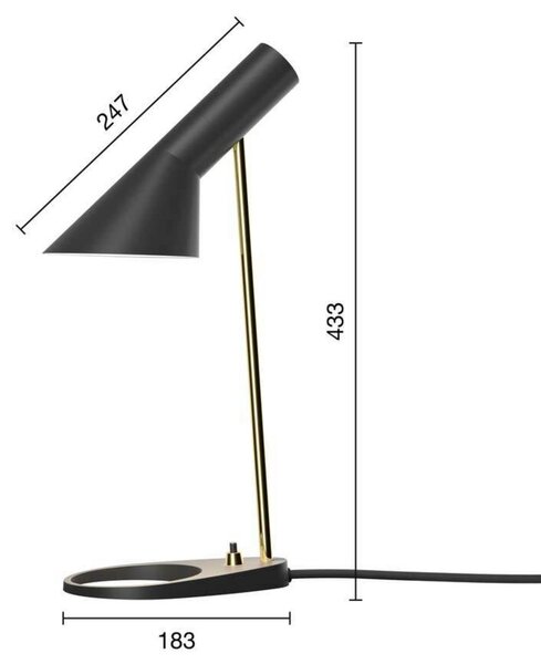 Lampă de masă Louis Poulsen, Alb, Camera de zi, Metal