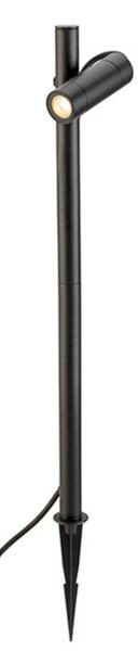 Helia Slim Pole 1 Spoturi Exterior w/Spike IP65 Black - SLV