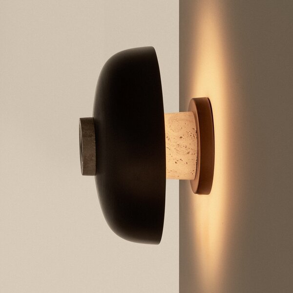 Lampă de perete Audo Copenhagen, Reverse, reglabil, Bronz / Alamă Veche, Camera de zi, Aluminiu, Design