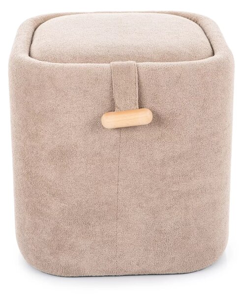 Taburet bej NAP cu spatiu de depozitare 37x37 cm