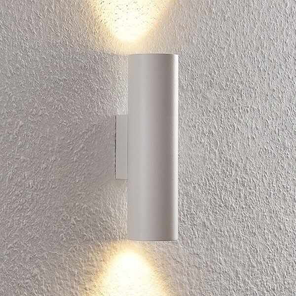 Arcchio Aplică de perete Brinja, alb, metal, sus/jos, GU10, reglabil, Alb, Hol, Aluminiu, Modern