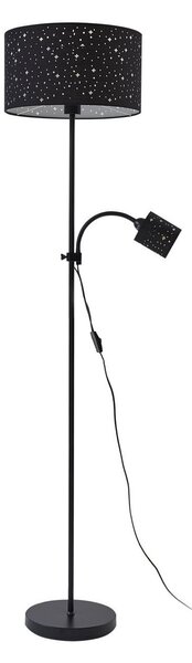 Lampadar Lindby, Melanie, Negru, Camera de zi, Metal, Modern