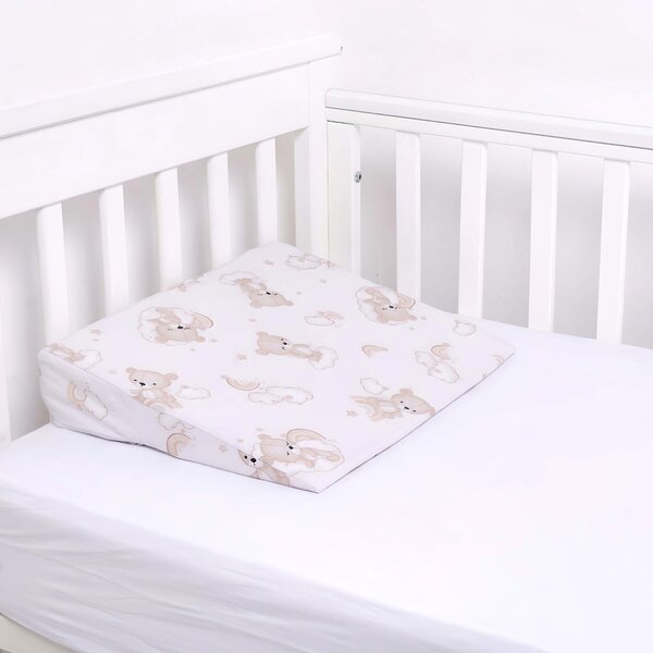 Perna antireflux cu husa bumbac detasabila 30x38 cm Kidizi Sleepy Bear