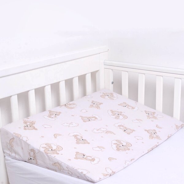 Perna antireflux cu husa detasabila bumbac 40x59 cm Kidizi Sleepy Bear