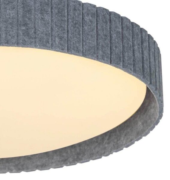 Lampă de perete Nordlux, Gri, Zona coridorului, Țesătură / Textil