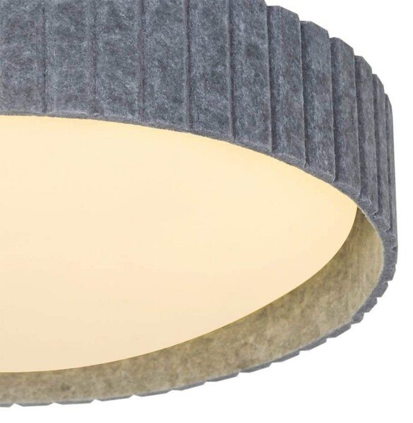 Lampă de perete Nordlux, Gri, Zona coridorului, Țesătură / Textil