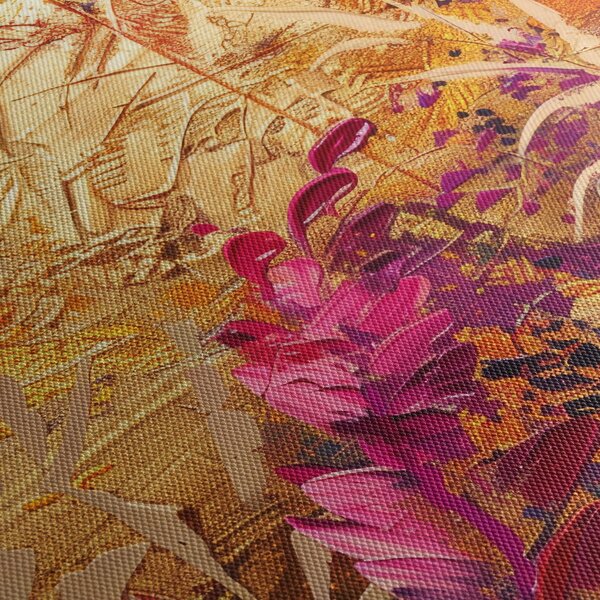 Tablou - Pictură abstractă de flori II. (70x50 cm)