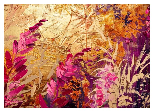Tablou - Pictură abstractă de flori II. (70x50 cm)