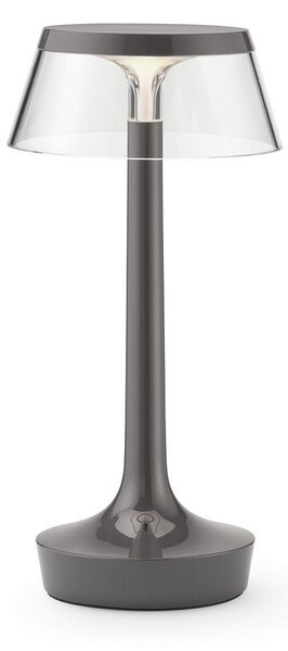 Lampă de masă FLOS, Bon jour unplugged, reglabil, Gri, Zona coridorului, Plastic, Design