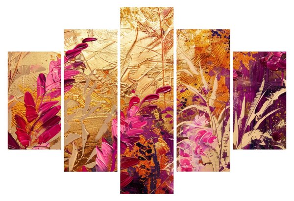 Tablou - Pictură abstractă de flori II. (150x105 cm)