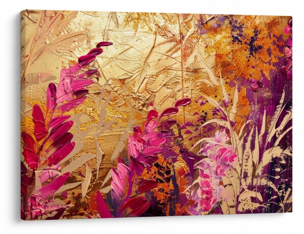 Tablou - Pictură abstractă de flori II. (70x50 cm)