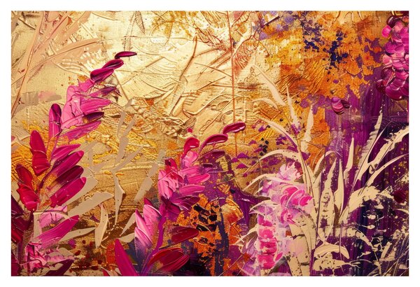 Tablou - Pictură abstractă de flori II. (90x60 cm)