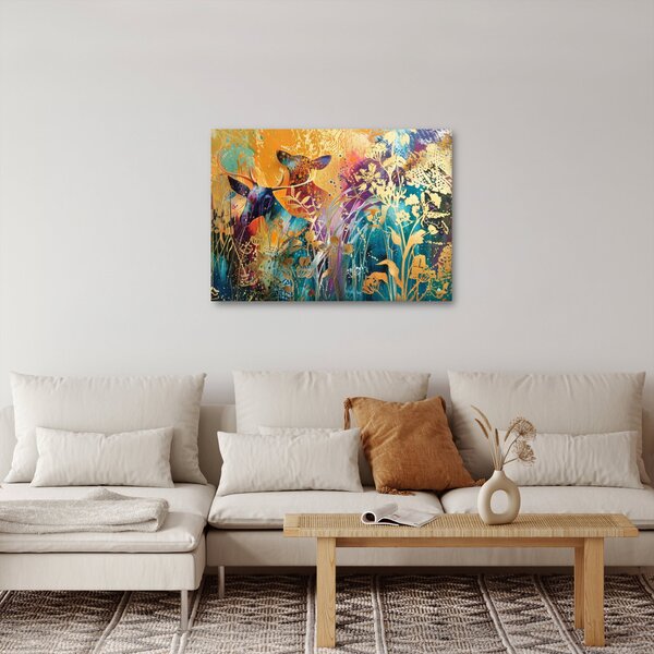 Tablou - Pictura abstractă a naturii (70x50 cm)