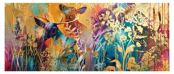 Tablou - Pictura abstractă a naturii (120x50 cm)