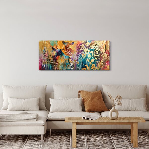 Tablou - Pictura abstractă a naturii (120x50 cm)