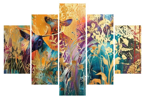 Tablou - Pictura abstractă a naturii (150x105 cm)