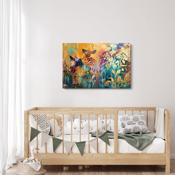 Tablou - Pictura abstractă a naturii (90x60 cm)