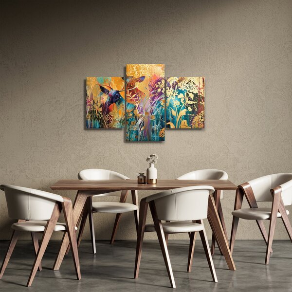 Tablou - Pictura abstractă a naturii (90x60 cm)