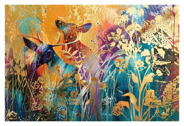 Tablou - Pictura abstractă a naturii (90x60 cm)