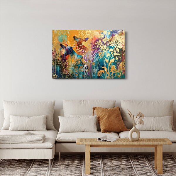Tablou - Pictura abstractă a naturii (90x60 cm)