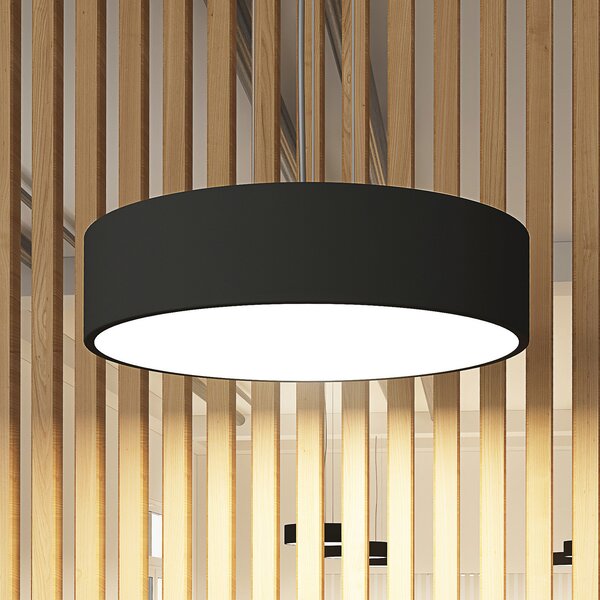 Arcchio lampă suspendată LED Noabelle, negru, 40 cm, metal, reglabil, Negru, Bucătărie, Metal, Modern