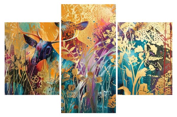 Tablou - Pictura abstractă a naturii (90x60 cm)