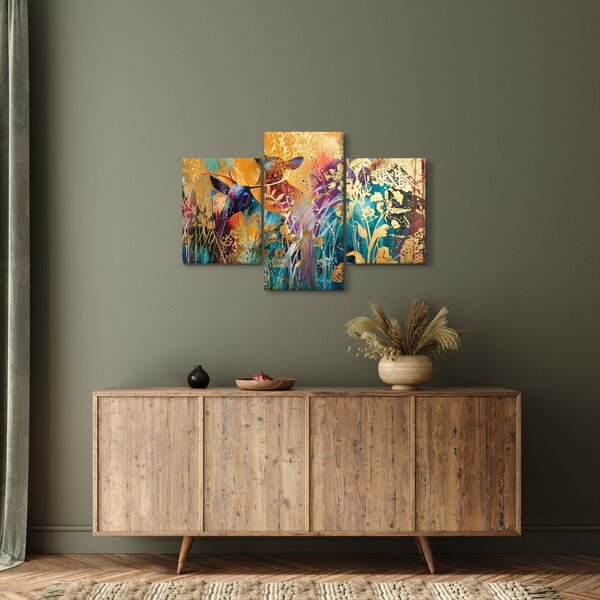 Tablou - Pictura abstractă a naturii (90x60 cm)