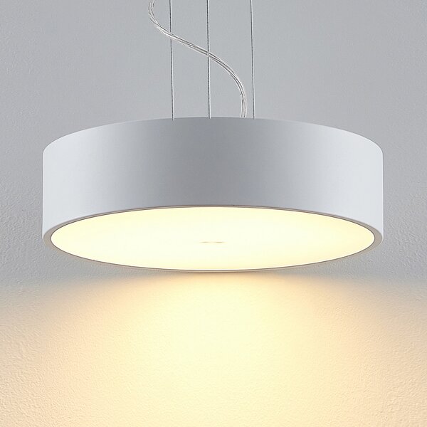 Arcchio Lampă suspendată LED Noabelle, Ø 40 cm, alb, metal, reglabil, Alb, Bucătărie, Metal, Modern