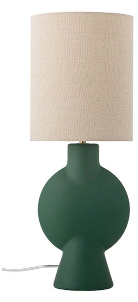 Lampă de masă Bloomingville, Verde, Camera de zi, Ceramică, Scandinavă