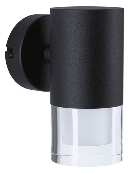 Lampă de perete Paulmann, Negru, Baie, Metal