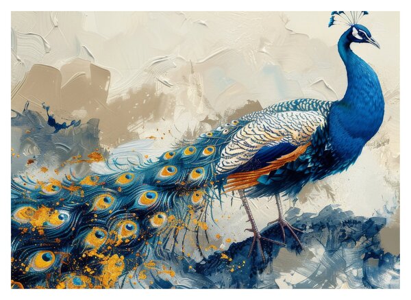 Tablou - Peacock, pictură (70x50 cm)